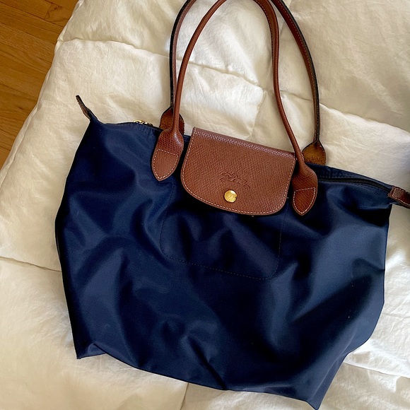 Small navy longchamp bag Clearance